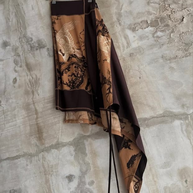 Ozzon Oriental Rap Skirt
