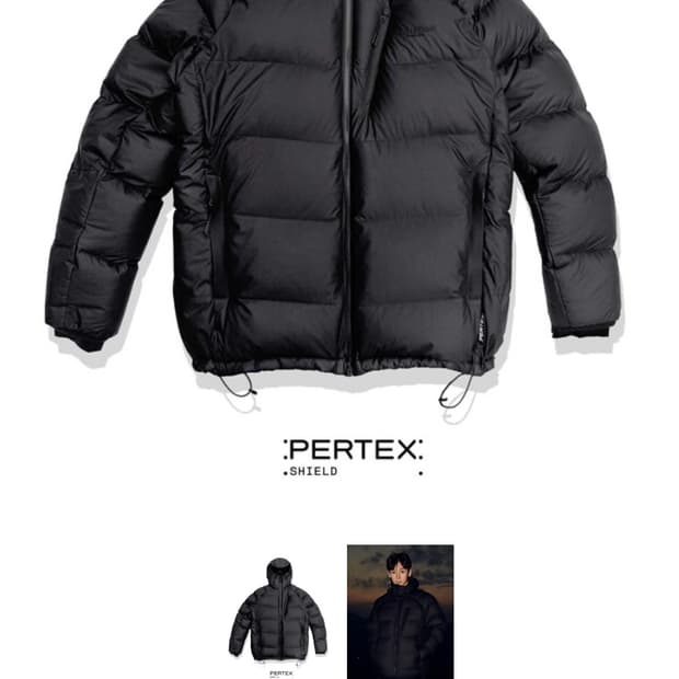 페더다운 HD 쉴드 패딩 블랙 s사이즈