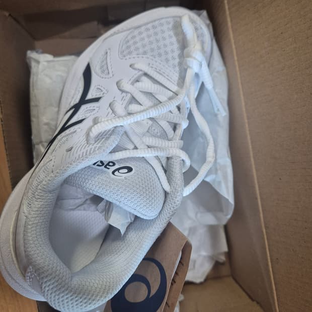 아식스 업코트6gs 화이트블랙 190사이즈