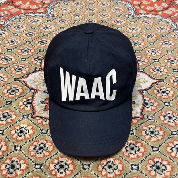 [OS] 왁 WAAC 자수 로고 볼캡 블랙