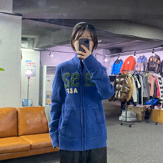 아베크롬비 앤 피치 1892 블루 집업 B4184