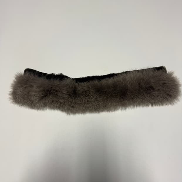 빈폴 Beanpole 리얼 폭스 퍼 자석 머플러 F