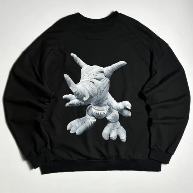 준지 Juun J x 아델 18SS 루즈핏 그래픽 맨투맨 R3319
