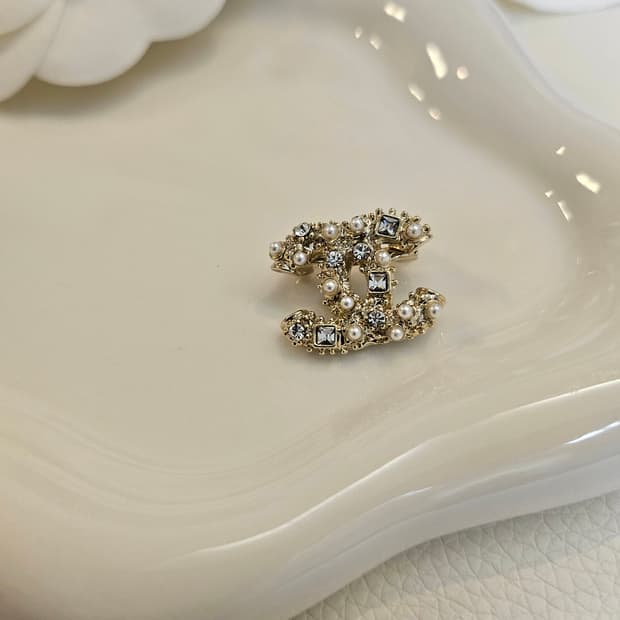 샤넬 멀티보석진주 미니 브로치 업사이클링