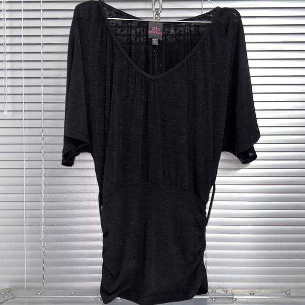 2000s 베베 벨 슬리브 탑