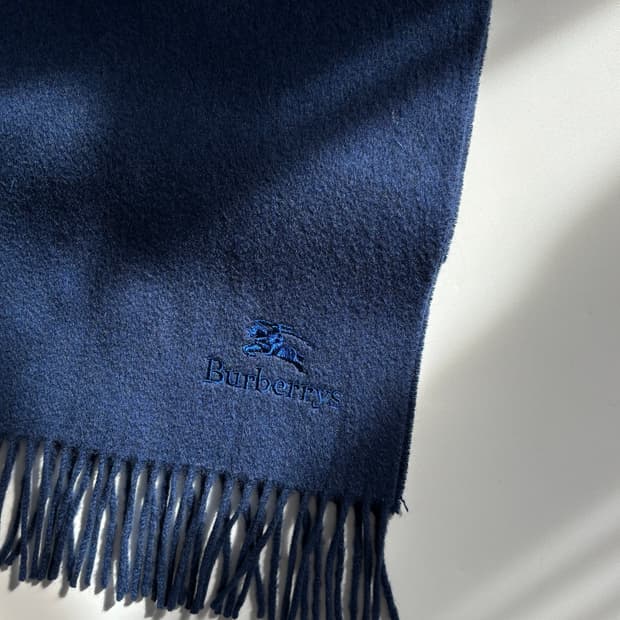 Burberry 버버리 네이비 캐시미어 머플러