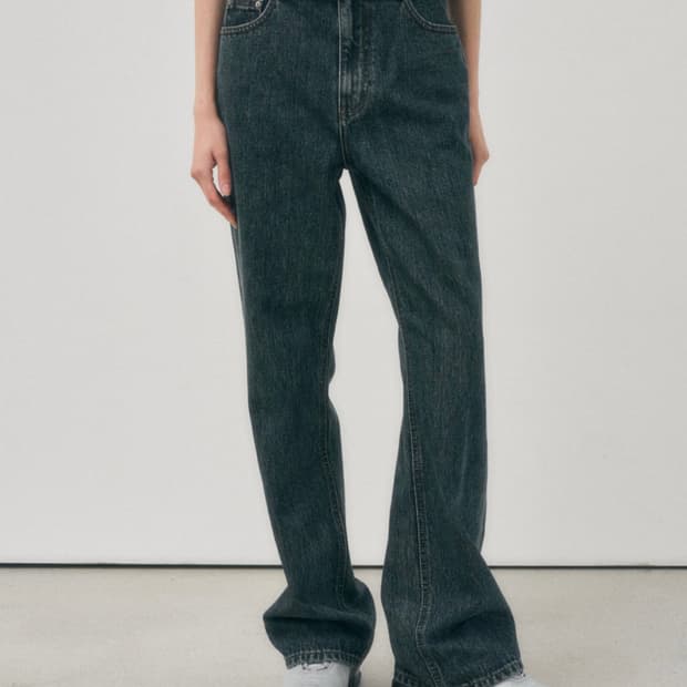 어그스트 semi bootcut denim (dark blue)