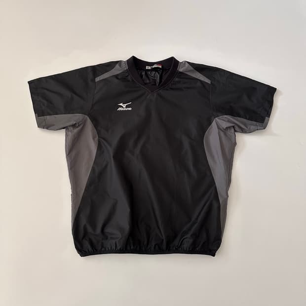 미즈노 mizuno 로고 반팔 웜업