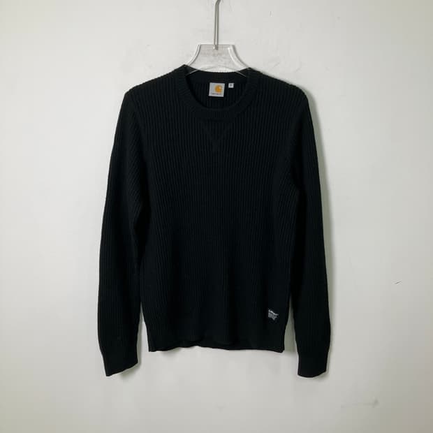 칼하트 블랙 골지 니트 S