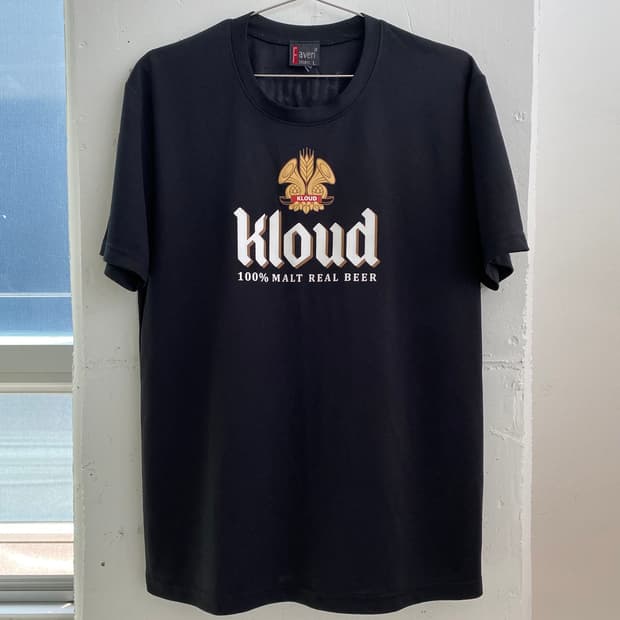 (L) 클라우드 kloud 맥주 반팔 티셔츠