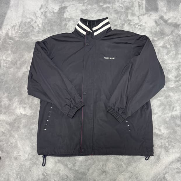 00s 코오롱 빈티지 블랙 바람막이