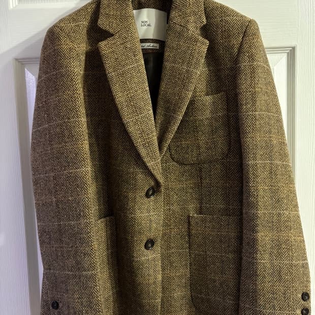 (새상품) 논로컬 울 헤링본 자켓