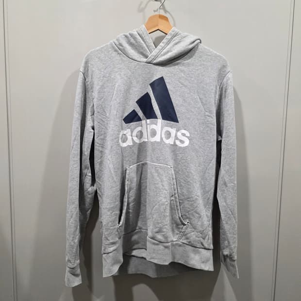 아디다스 빅 로고 후드티