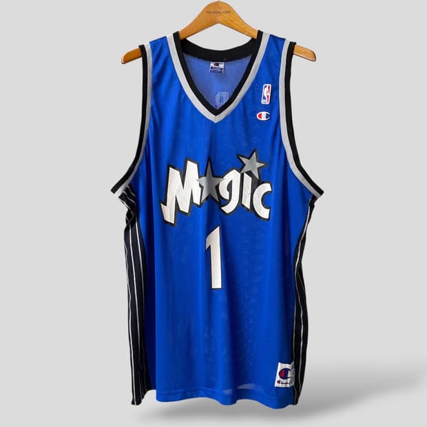 (XL)90s 챔피온 NBA 올랜도매직 저지 유니폼