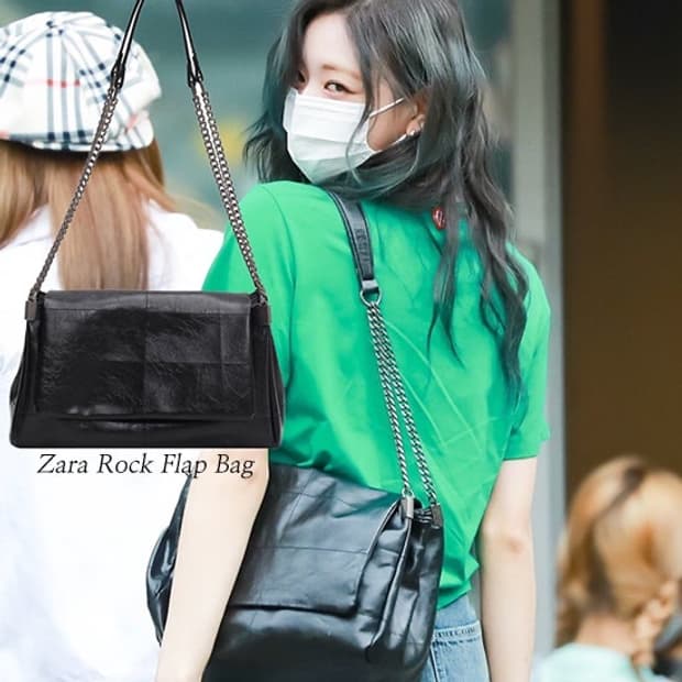 ZARA 자라 ITZY 잇지 유나백 여성 숄더백 블랙