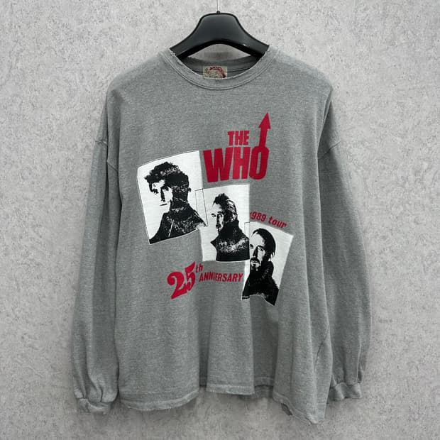 Free 더후 The Who 90‘s 1989tour 25th 긴팔 티셔