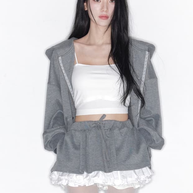 The tis 더티스 트윙클 부케 레이어드 스커트