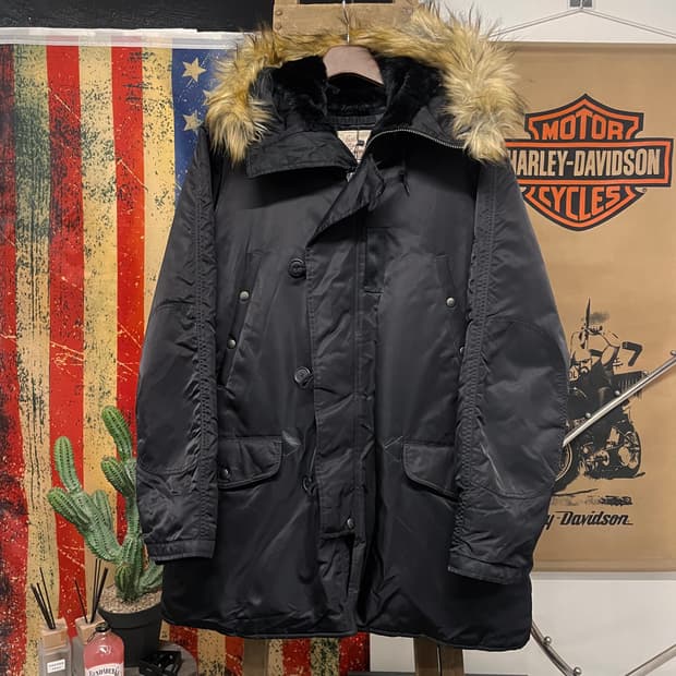 알파 인더스트리 N3B 퍼 후드 야상 자켓 밀리터리 오리지널