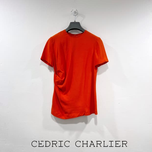 CEDRIC CHARLIER 세드릭 샬리에 셔링 블라우스
