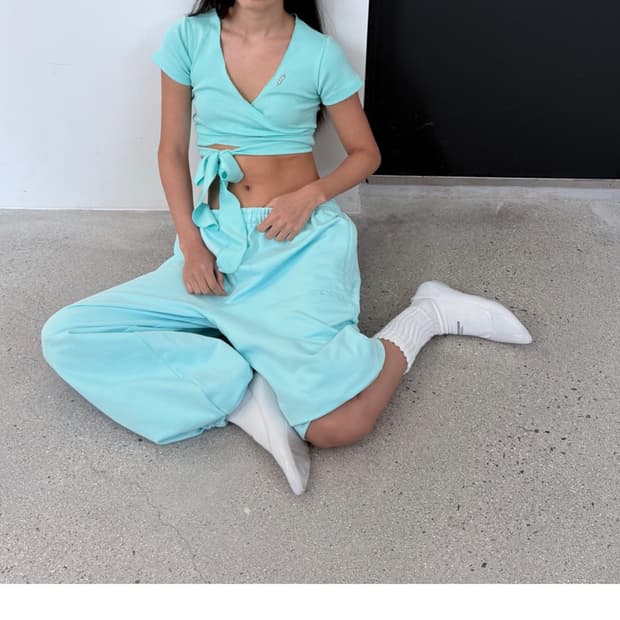 오도어 molly wide jogger mint 사이즈 1