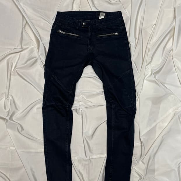 “SYSTEM” Biker Style Pants