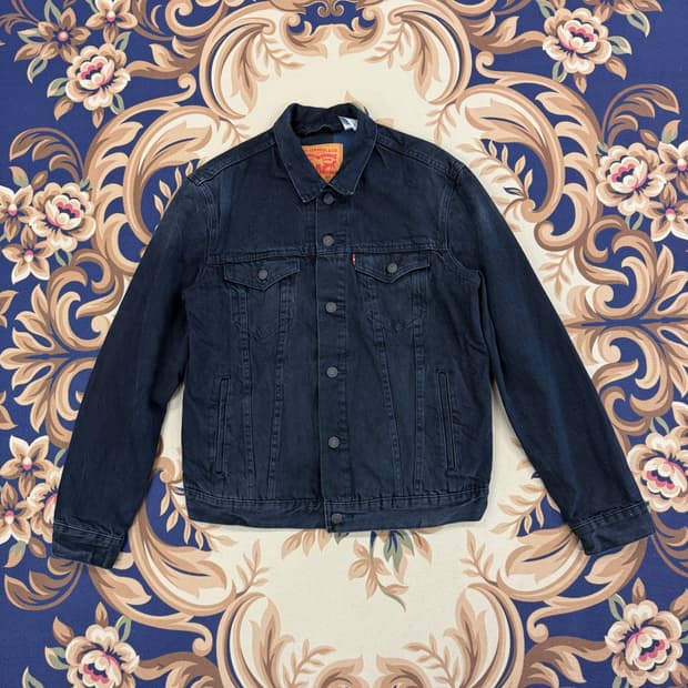 (M)리바이스 Levis 흑청 데님 트러커 자켓