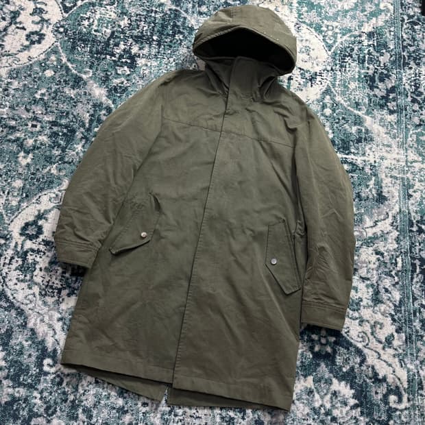 System 시스템 옴므 카키 오버 스터트 야상 코트(95)