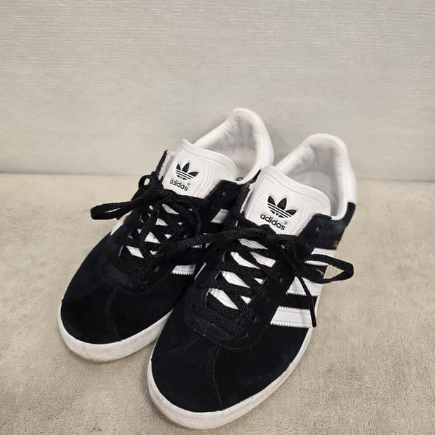 아디다스 가젤85 블랙 스웨이드 운동화 스니커즈 230mm