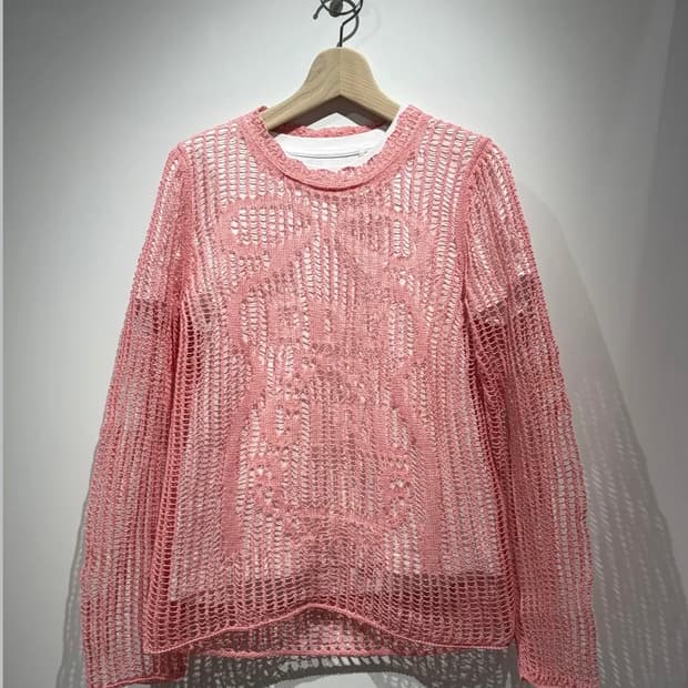 26ss commedesgarcons girl 핑크 니트 L