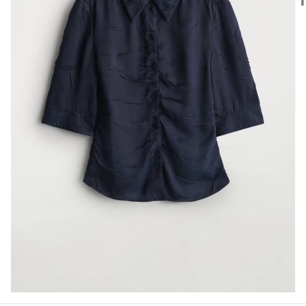 cos 코스 개더드 크링클드 셔츠