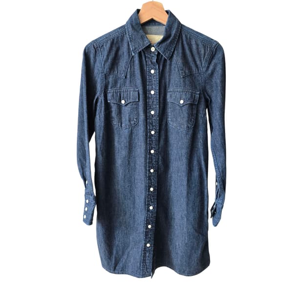gap jeans 데님 롱셔츠