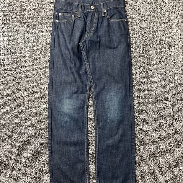 빈티지9. 리바이스 514 워시드 생지 진청 데님팬츠 청바지