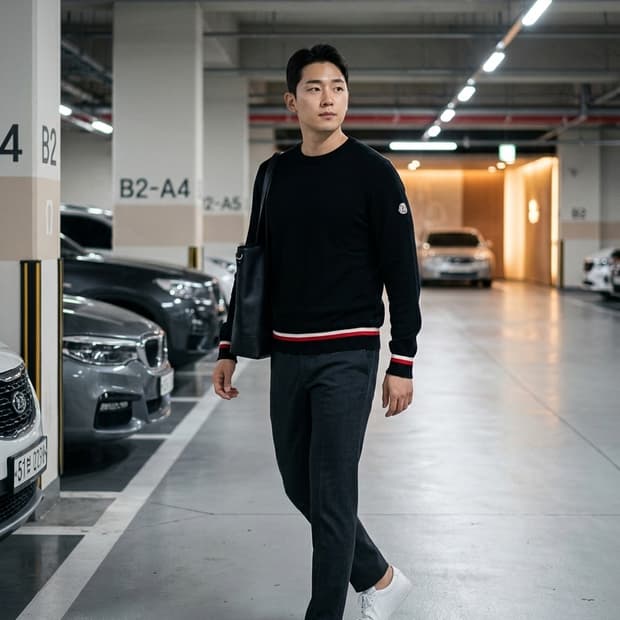 몽클레어 블랙 니트95 레플