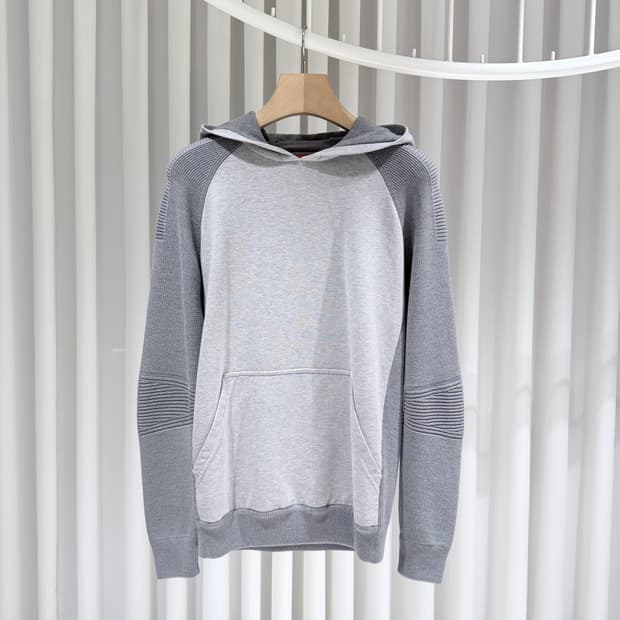 S / 로로피아나 175LP 그레이 코튼 후드티셔츠