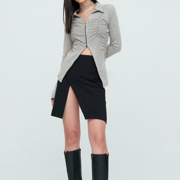 나체 스모킹셔츠 블랙