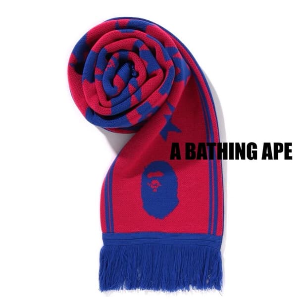 [OS] 베이프 자카드 로고 롱 스카프 (머플러)