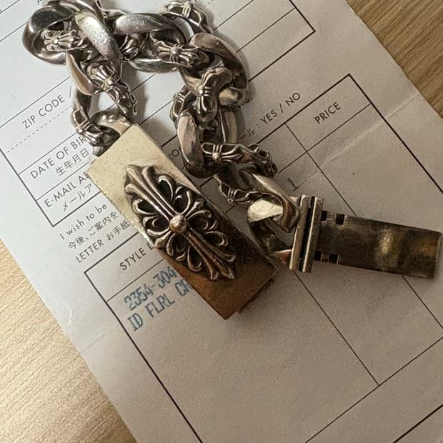 크롬하츠 플로랄 id 팬시 팔찌 12링크