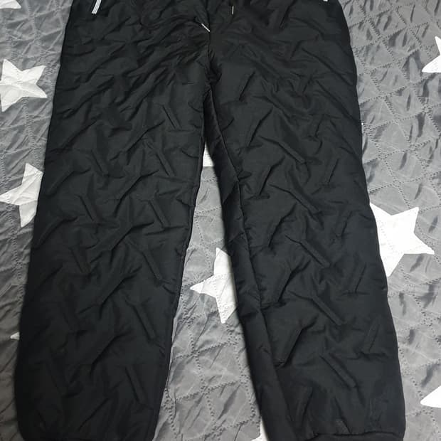 NEW SPORT 안감털 퀄팅 패딩 조거팬츠 블랙 (L)