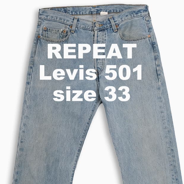 빈티지 리바이스 501 연청 33 인치 LV50134572