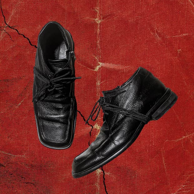 Esprendor 00s Y2K 스퀘어도 더비 슈즈 265