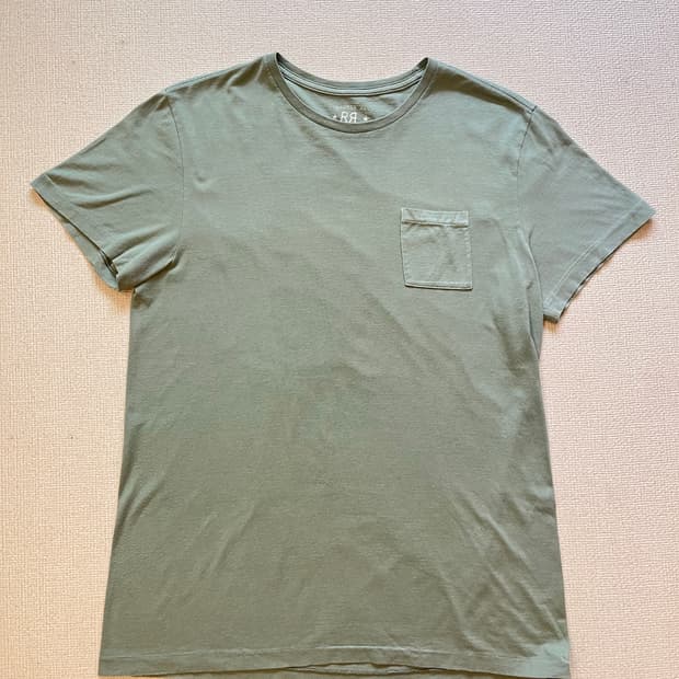 RRL GARMENT DYED COTTON  POCKET T SHIRTS