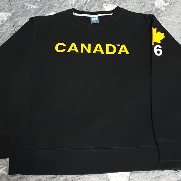 그랜피니 캐나다 기모 맨투맨 블랙 (M)