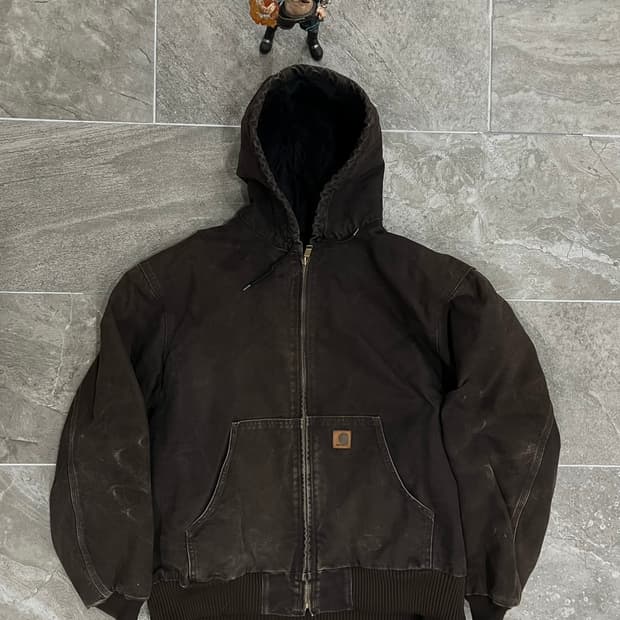 (XL) 칼하트 덕 액티브 후드자켓 J130 DKB 다크브라운