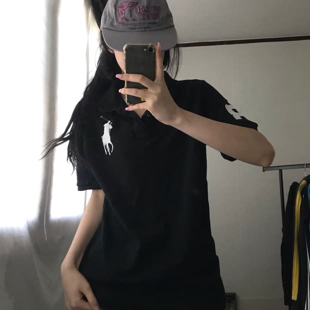 폴로 블랙 빅포니 반팔티셔츠