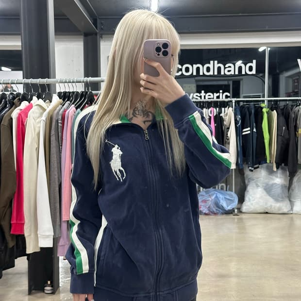 폴로 랄프로렌 네이비 빅포니 집업