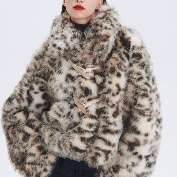 [개인 소장] 더 센토르 레오파드 토글 퍼 자켓