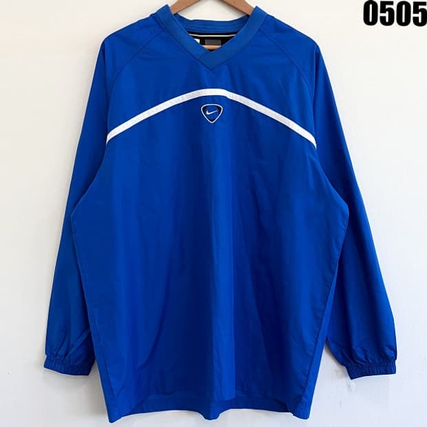 나이키 올드스쿨 블루 웜업 풀오버 XL 0505