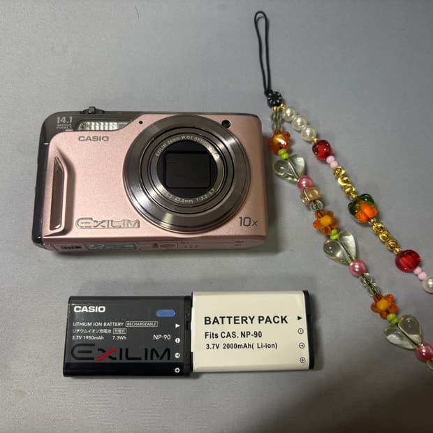 (츄 핑크디카)카시오 Exilim 엑슬림 ex-h15 디지털 카메라 디카