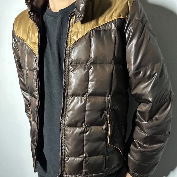 Takeo Kikuchi Down Jacket(Brown × Camel)