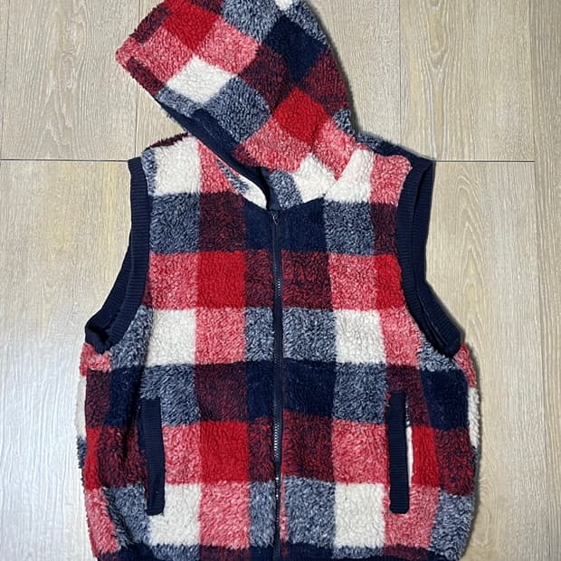 체크 후리스 베스트